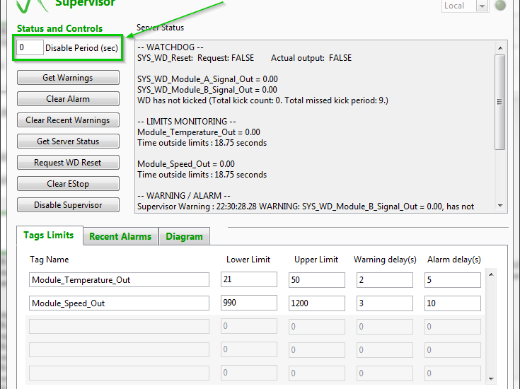 Disabling the Supervisor in Symplify to ignore limits