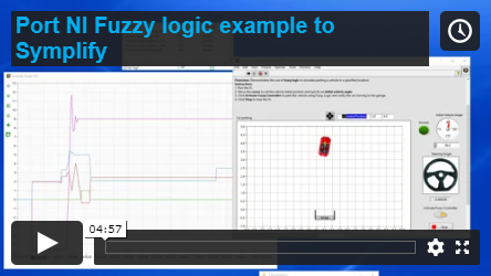 Porting Existing code to Symplify in 10 minutes NI fuzzy logic