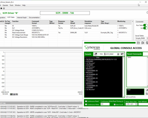 DMM SCPI driver with commands