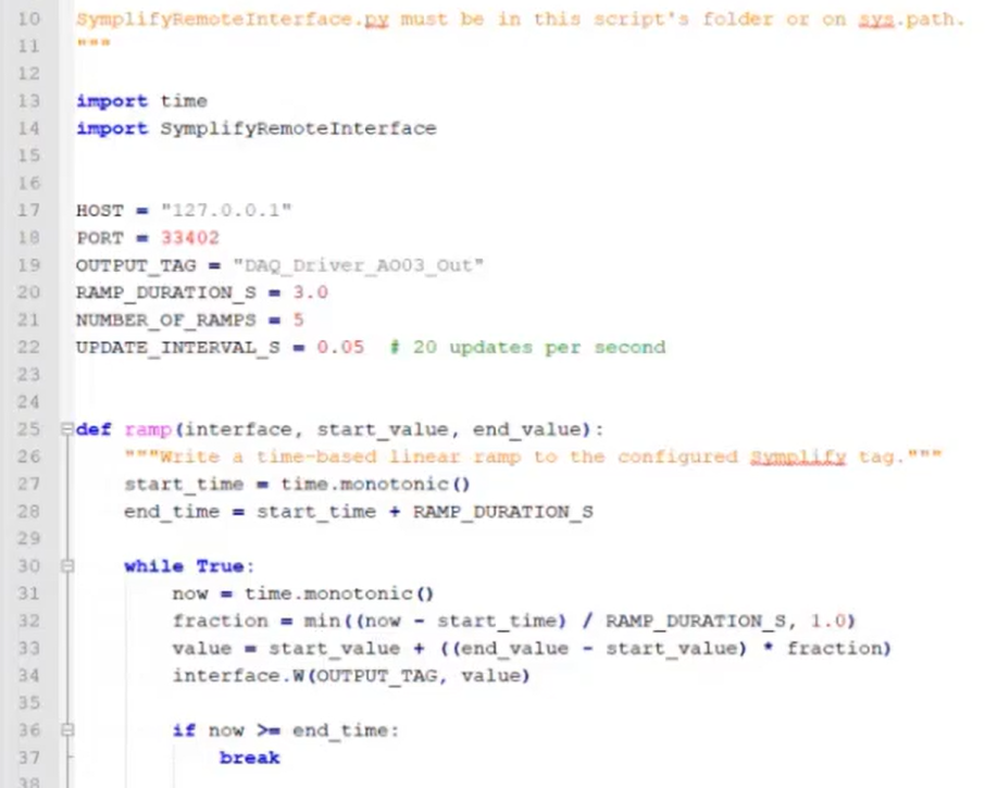AI code creation for CompactRIO 80 Python Created